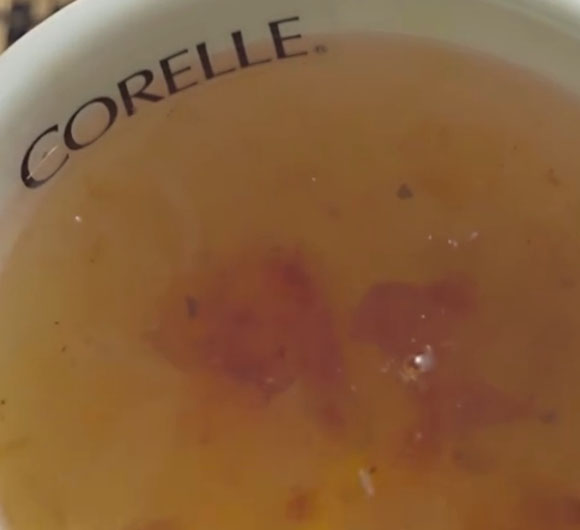 桃胶水配Q弹米饭